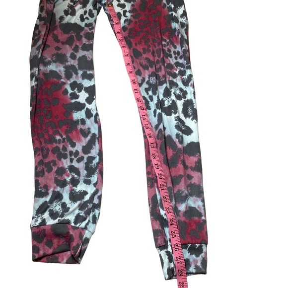 Viamor‎ Leopard Lounge Joggers Pants Size Small - Picture 8 of 8